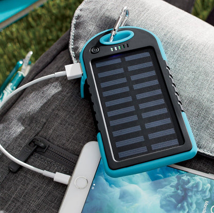 Super 5000Mah USB Portable Charger Solar Power Bank for Iphone Samsung Universal