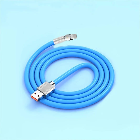 66W Super Fast Charging Cable Type C,6A 180 Degree Rotation for Xiaomi Redmi, OPPO Mobile Phone,Charger Cable Accessories