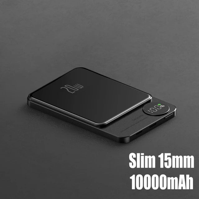 10000Mah Magesafe Powerbank Magnetic Power Bank Wireless Charger Mini External Spare Macsafe Auxiliary Battery for Iphone 15 14